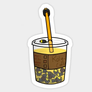 Rubber Ducky Isopod Turmeric Boba Sticker